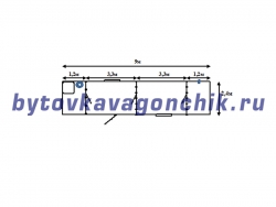 Жилой домик из вагончика 9м